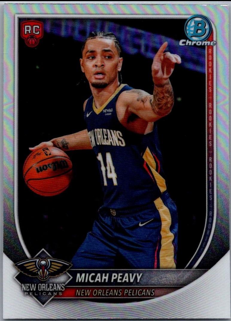Micah Peavy #BRR-41 2025 Bowman Red Rookie Basketball