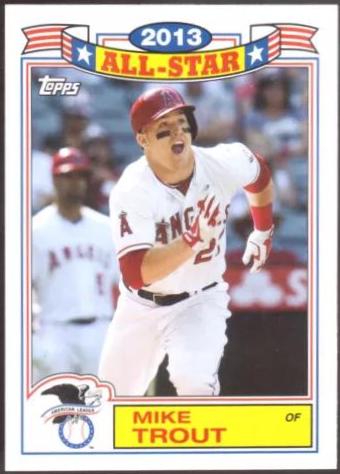 Mike Trout #87-MT Baseball Cards 2014 Topps Archives 1987 All Stars