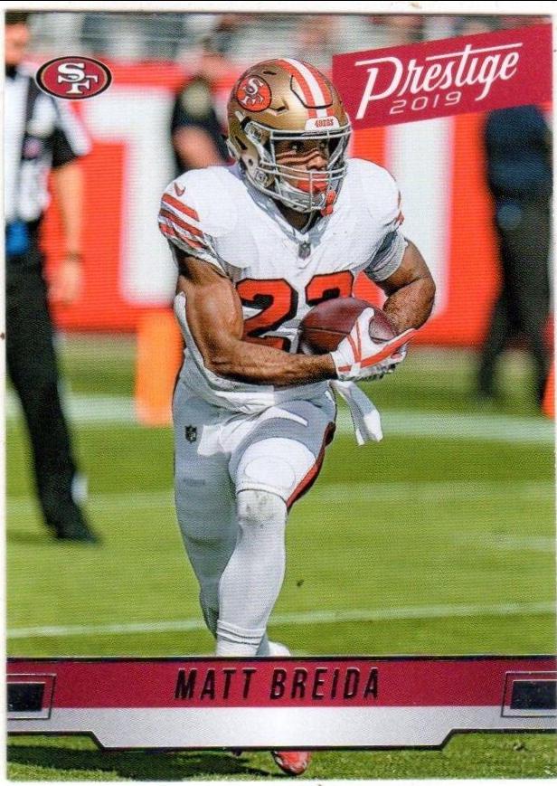 Matt Breida #103 Football Cards 2019 Panini Prestige