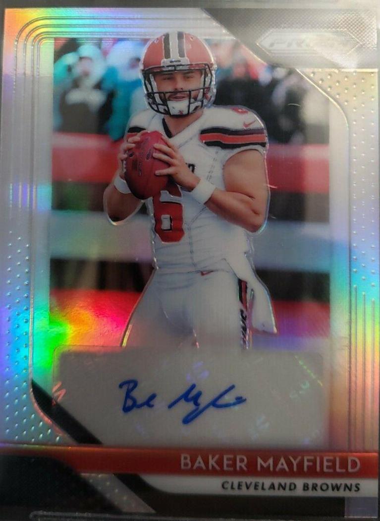 Baker Mayfield #1 Football Cards 2018 Panini Prizm Rookie Autographs