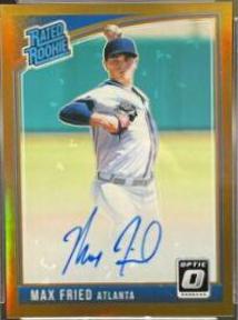 Max Fried #RRS-MF 2018 Panini Donruss Optic Rated Rookie Signatures Baseball