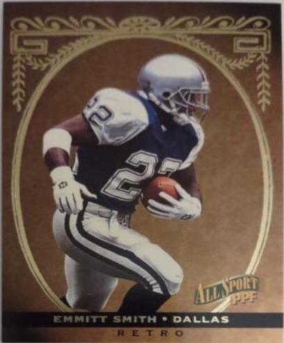 Emmitt Smith #R4 Football Cards 1996 Panini Score Board All Sport Ppf Retro