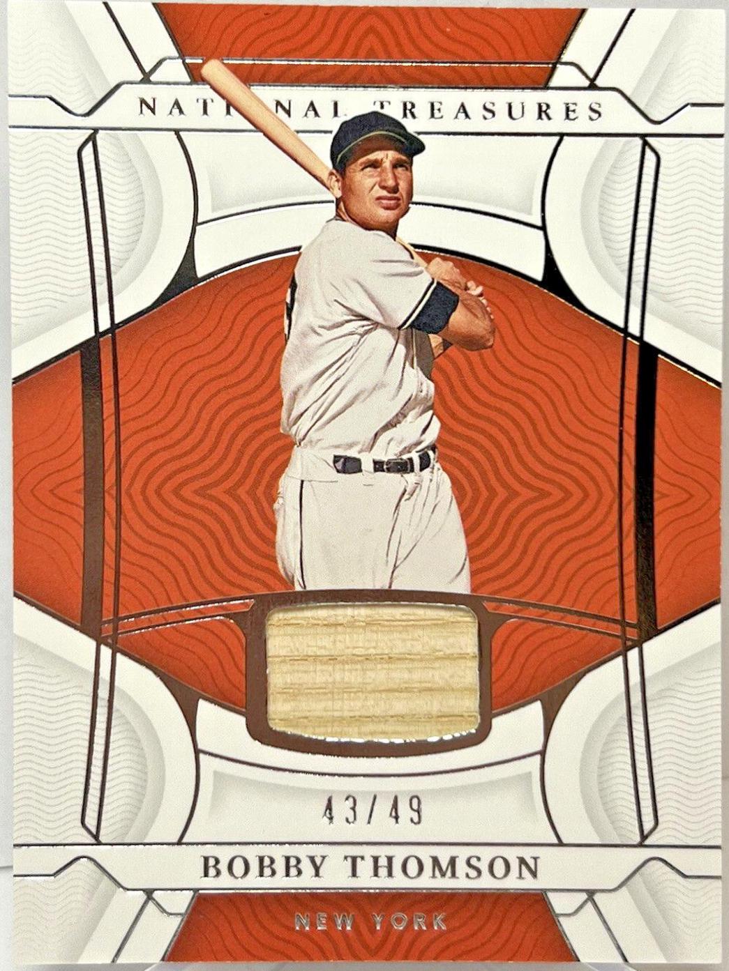 Bobby Thomson #4 Baseball Cards 2022 Panini National Treasures