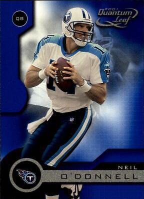 Neil O'Donnell #186 Football Cards 2001 Quantum Leaf
