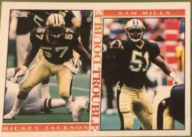 Rickey Jackson, Sam Mills #415 Football Cards 1993 Panini Score