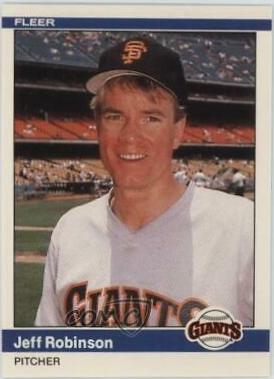 Jeff Robinson #U-100 Baseball Cards 1984 Fleer Update