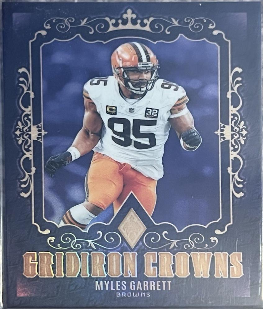 Myles Garrett #20 Football Cards 2024 Panini Phoenix Gridiron Crowns