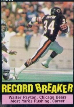 Walter Payton #6 Football Cards 1985 Topps