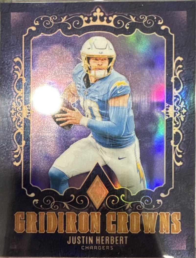 Justin Herbert #GC-JHT Football Cards 2024 Panini Phoenix Gridiron Crowns