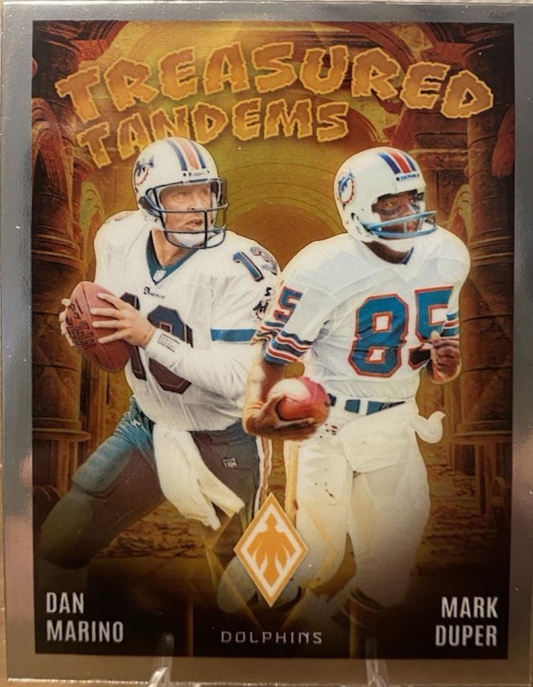 Dan Marino / Mark Duper #9 Football Cards 2024 Panini Phoenix Treasured Tandems