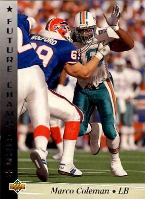 Marco Coleman #17 Football Cards 1993 Upper Deck NFL Experience