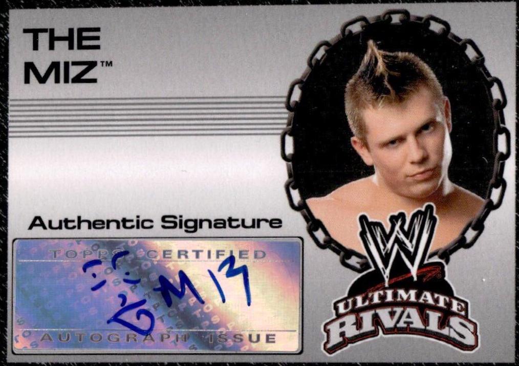The Miz Wrestling Cards 2008 Topps WWE Ultimate Rivals Autographs