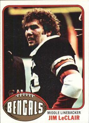 Jim LeClair #52 Football Cards 1976 Topps