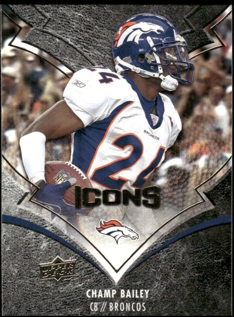 Champ Bailey #30 Football Cards 2008 Upper Deck Icons