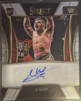 A Kid #SN-AKD Wrestling Cards 2022 Panini Select WWE Signature Selections