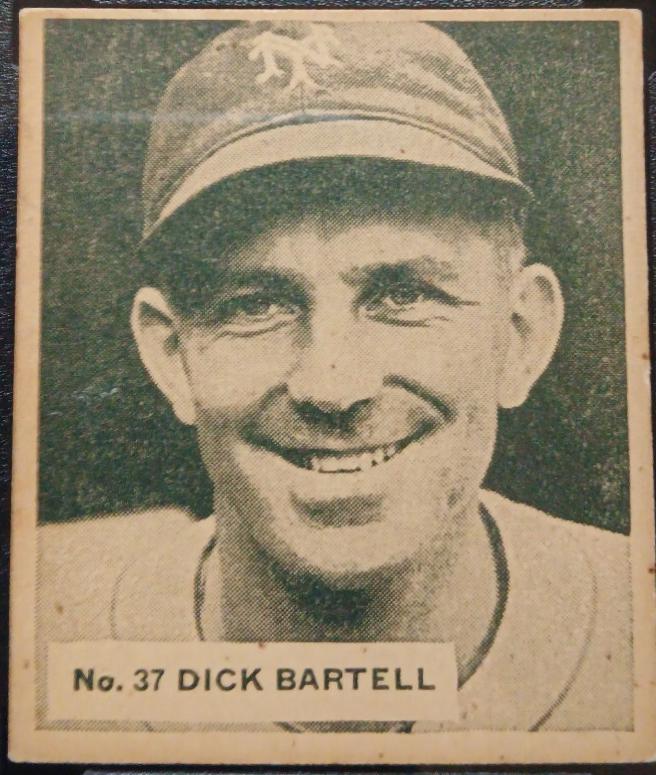 Dick Bartell #37 Baseball Cards 1936 World Wide Gum