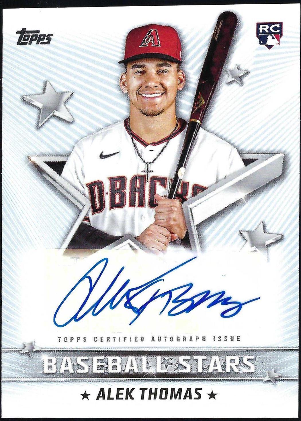 Alek Thomas #BSA-AT Baseball Cards 2022 Topps Update Stars Autographs