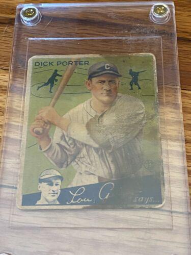 Dick Porter #43 Baseball Cards 1934 Goudey