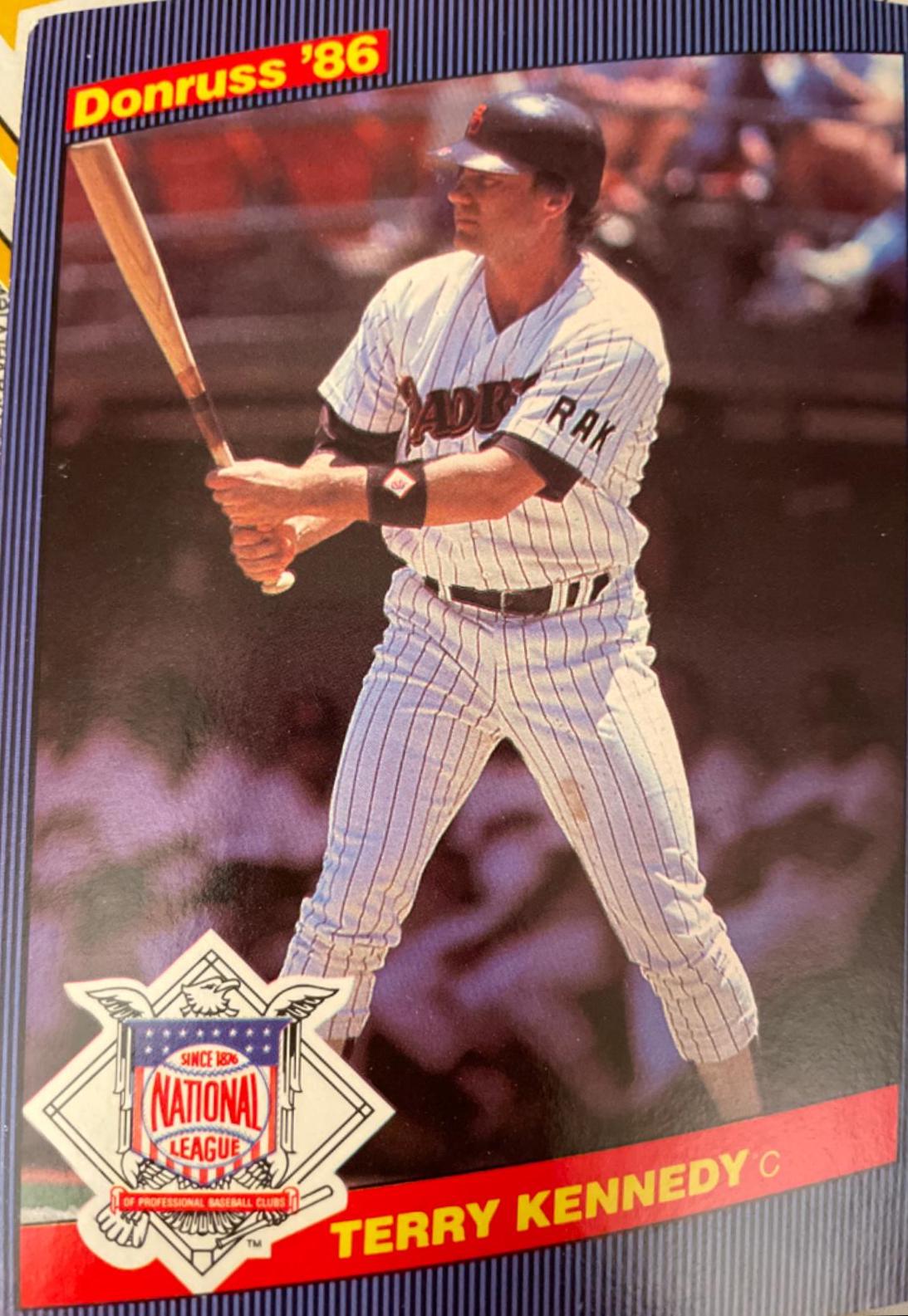 Terry Kennedy #7 Baseball Cards 1986 Donruss All Stars