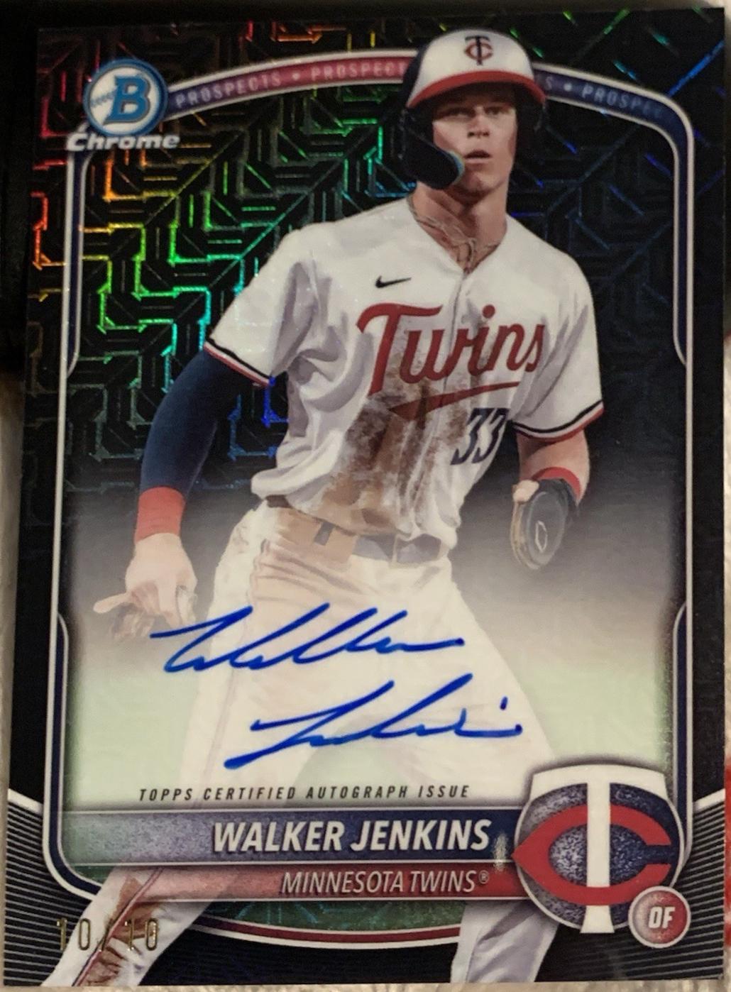 Walker Jenkins [Black Mega Refractor] #BMA-WJ