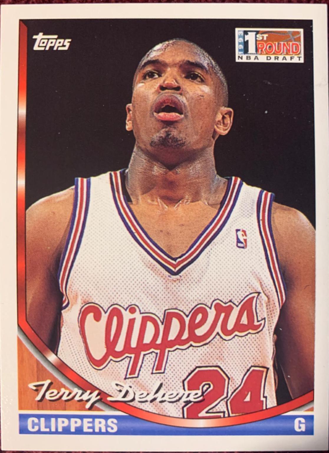 Terry Dehere #272 Basketball Cards 1993 Topps