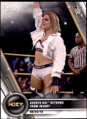Dakota Kai Returns From Injury #88 Wrestling Cards 2020 Topps WWE Women's Division