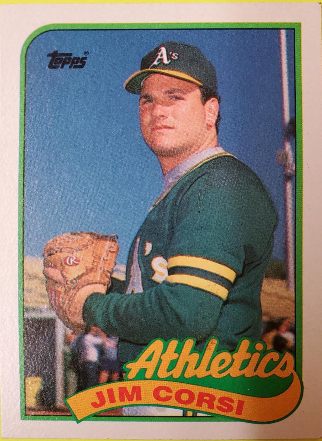 Jim Corsi #292 Baseball Cards 1989 Topps Tiffany
