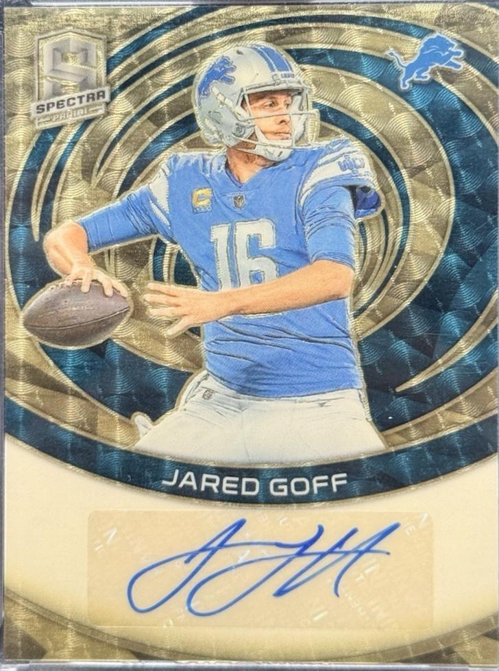 Jared Goff #12 2023 Panini Spectra Football Signatures
