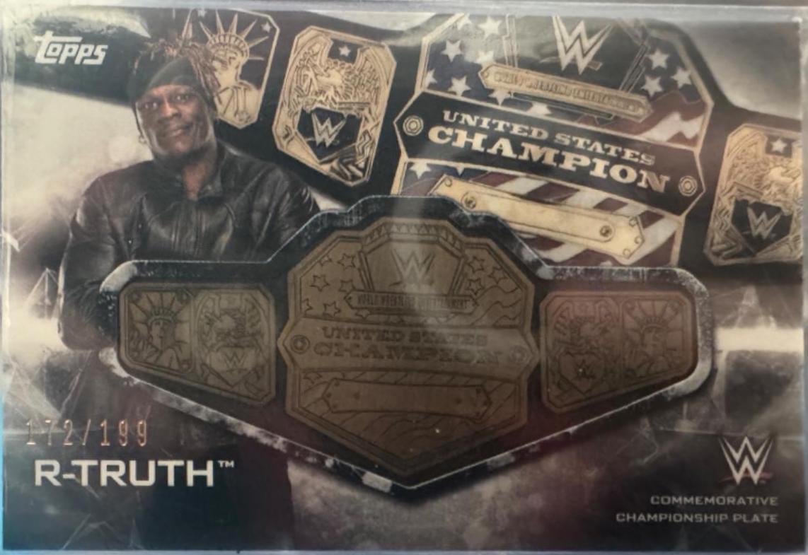 R-Truth #SC-RT Wrestling Cards 2019 Topps WWE RAW Commemorative Championship