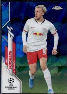 Emil Forsberg #40 2019 Topps Chrome UEFA Champions League Sapphire