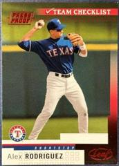 Alex Rodriguez [Checklist] #284 Baseball Cards 2004 Leaf Prices