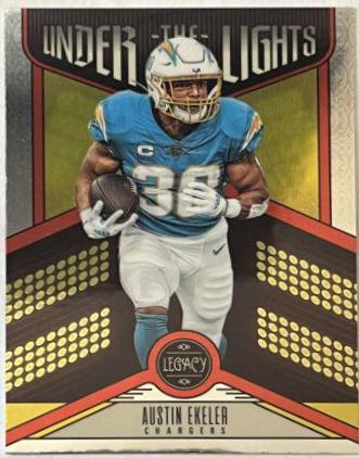 Austin Ekeler #UL-AEK Football Cards 2023 Panini Legacy Under the Lights