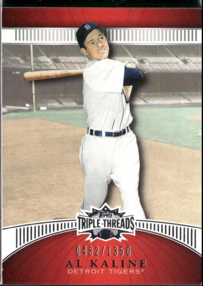 Al Kaline #12 Baseball Cards 2010 Topps Triple Threads