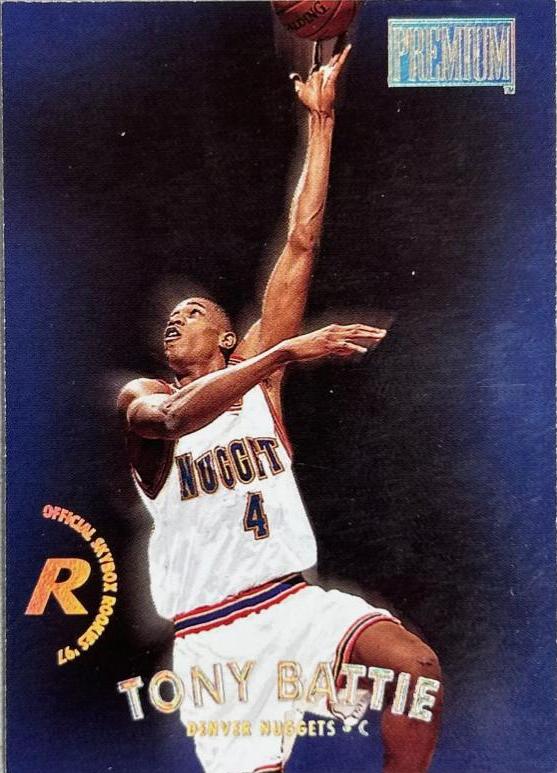 Tony Battie #75 Basketball Cards 1997 Skybox Premium