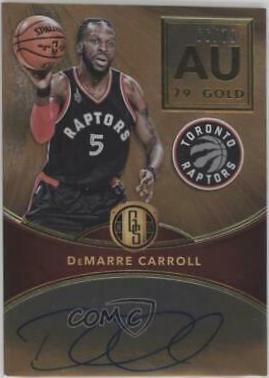 DeMarre Carroll #AU-DMC Basketball Cards 2016 Panini Gold Standard AU Autographs