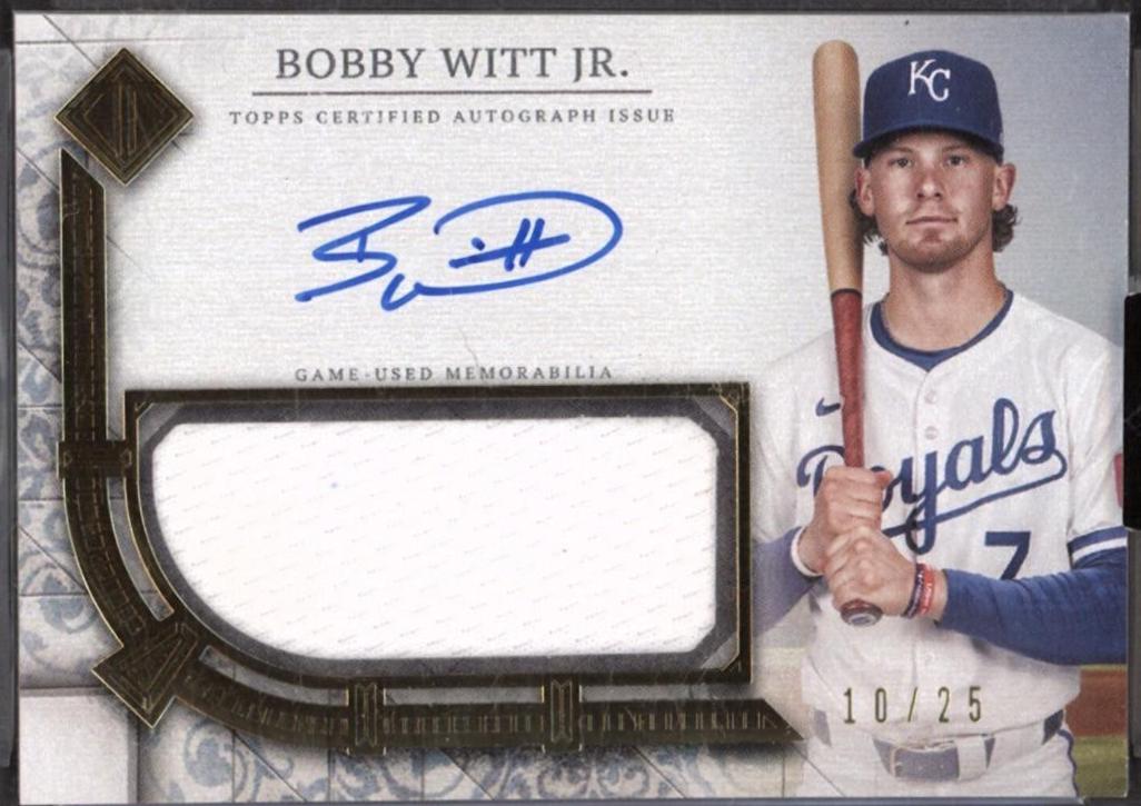 Bobby Witt Jr. #TCA-BWJ Baseball Cards 2024 Topps Transcendent Collection Autograph