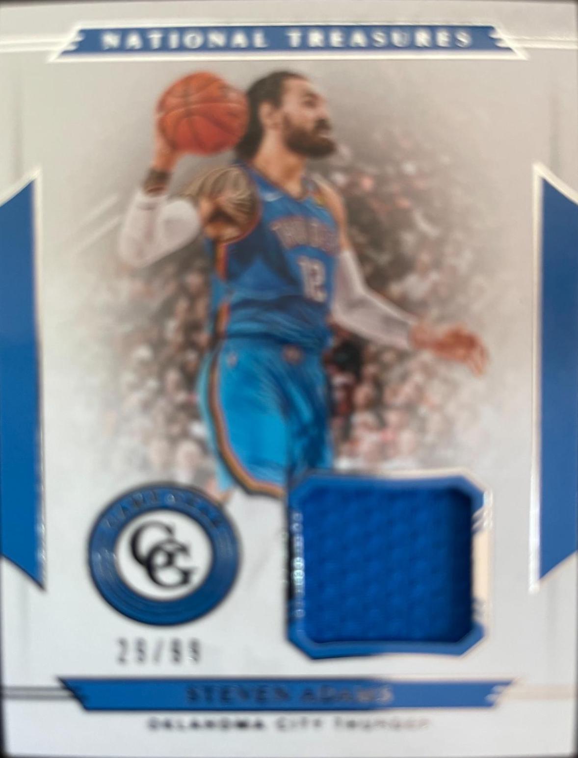 Steven Adams #GG-SAD Basketball Cards 2019 Panini National Treasures Game Gear