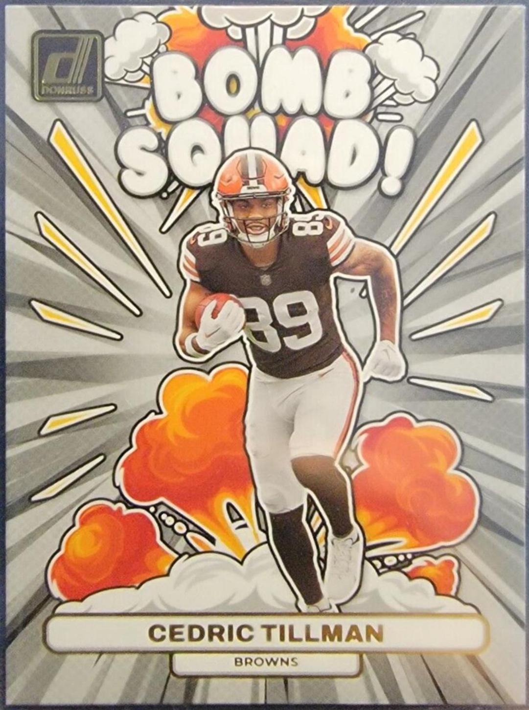 Cedric Tillman #BS-20 Football Cards 2023 Panini Donruss Bomb Squad