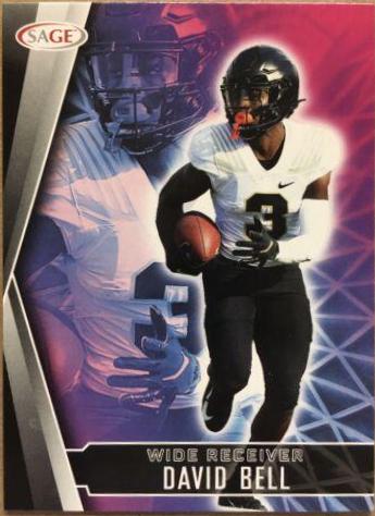 David Bell #13 Football Cards 2022 Sage Hit