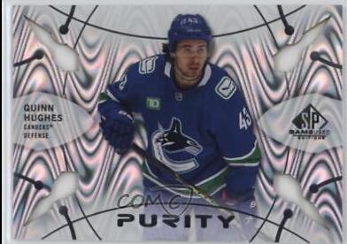 Quinn Hughes #P-20 Hockey Cards 2022 SP Game Used Purity