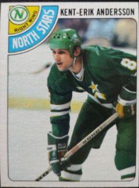 Kent Erik Anderson #17 Hockey Cards 1978 Topps