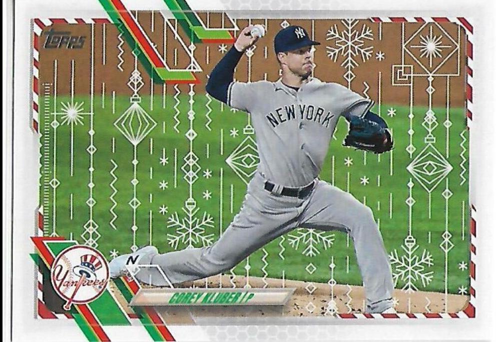 Corey Kluber #HW-46 Baseball Cards 2021 Topps Holiday Mega Box