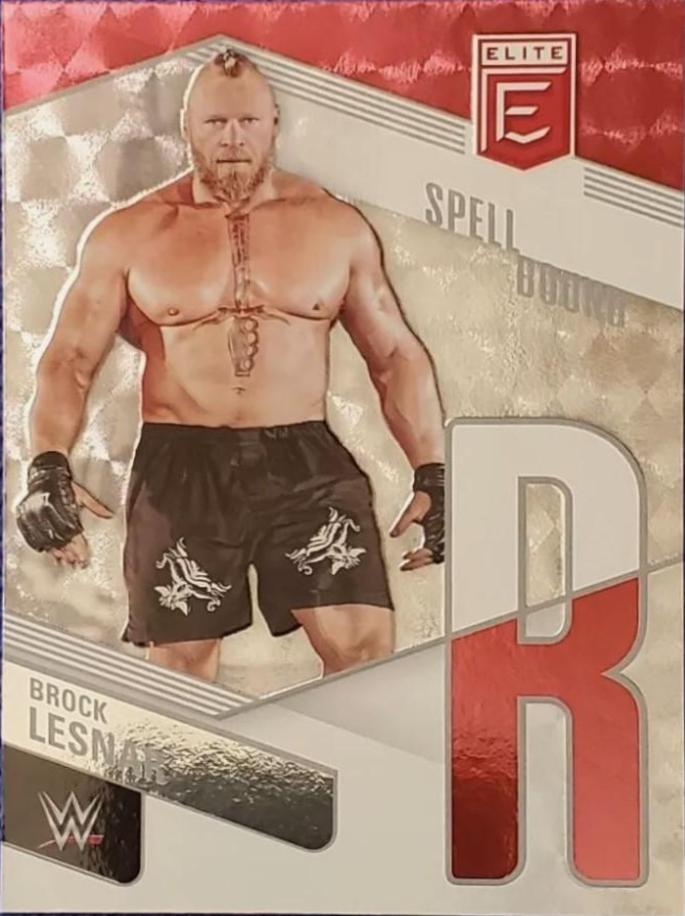Brock Lesnar #7 Wrestling Cards 2023 Donruss Elite WWE Spellbound