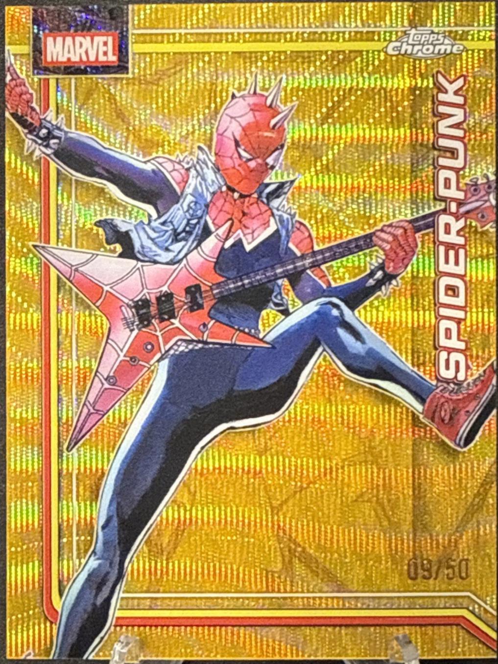 Spider-Punk Gold Wave Refractor