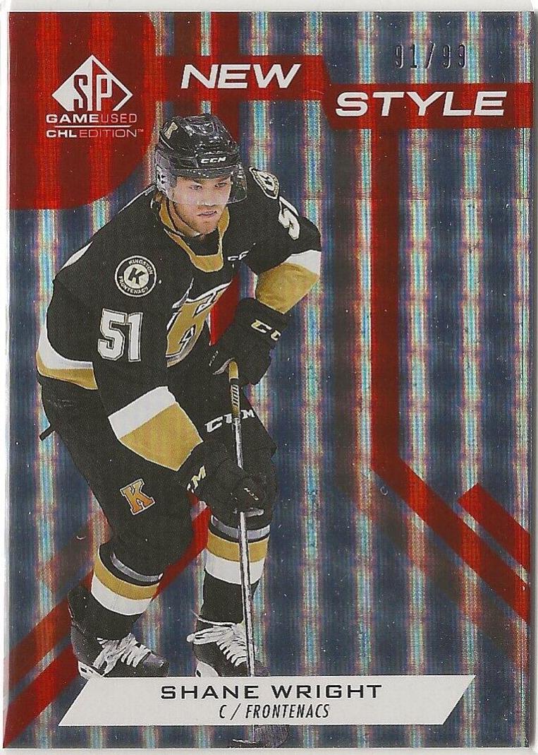 Shane Wright #NS-SW 2021 Sp Game Used Chl New Style Hockey