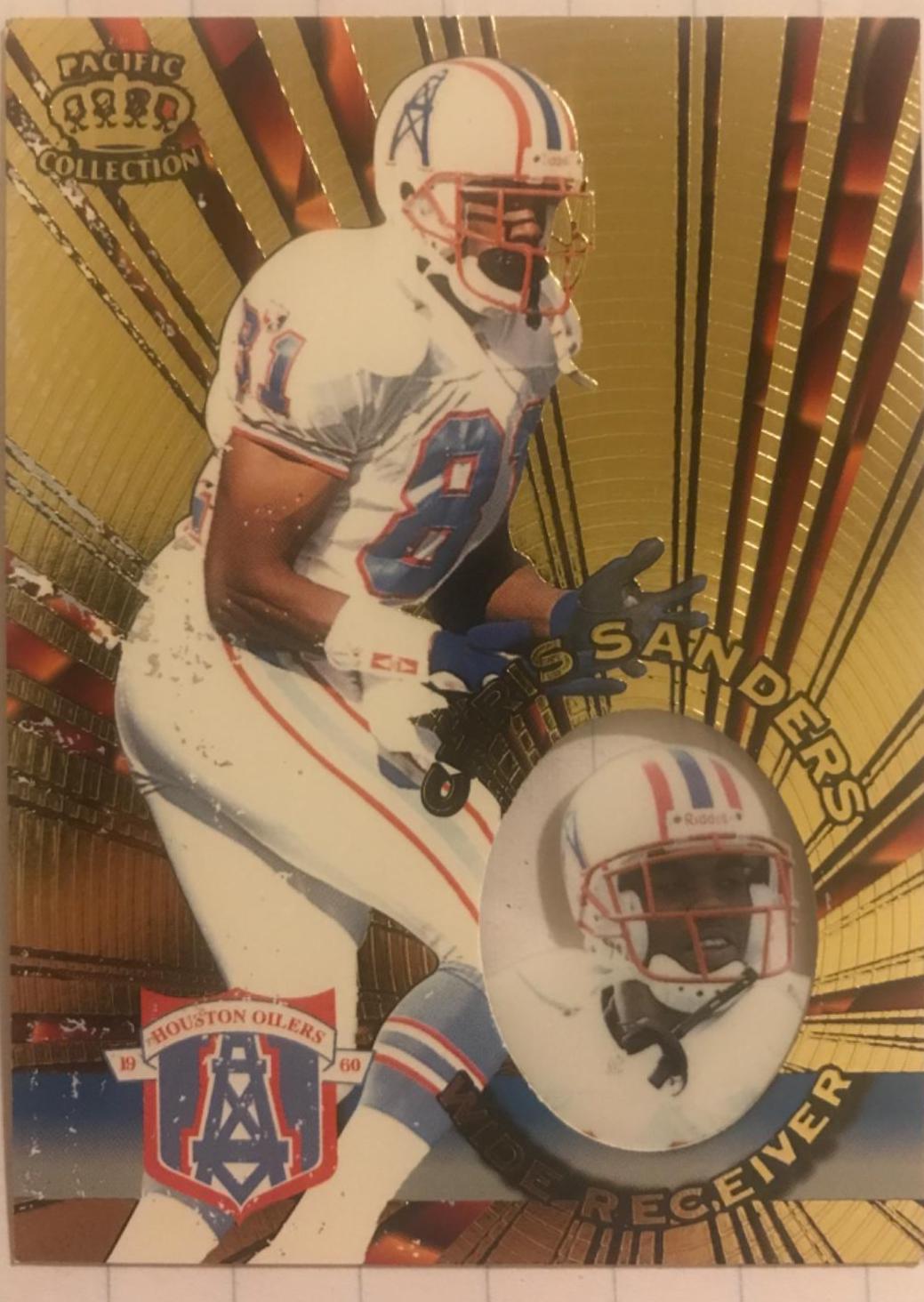 Chris Sanders #I-59 Football Cards 1996 Pacific Invincible