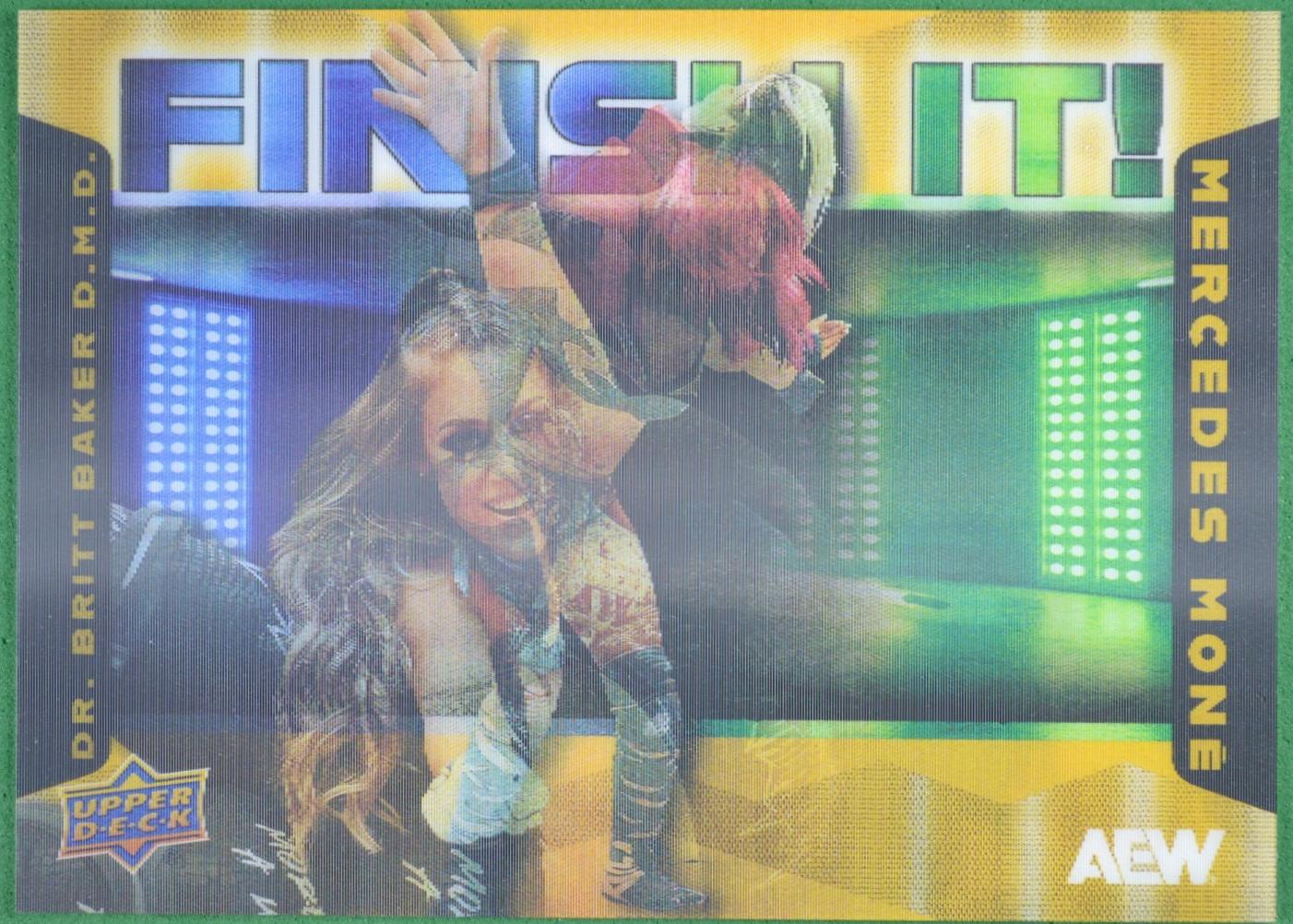 Dr. Britt Baker D.M.D. / Mercedes Mone #FI-1 Wrestling Cards 2025 Upper Deck AEW Finish It