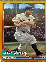 Lou Gehrig [Orange Hot Foilboard] #201 Prices | 2024 Topps