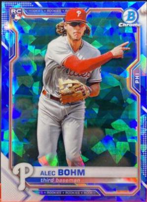 Alec Bohm #94 Baseball Cards 2021 Bowman Chrome Sapphire
