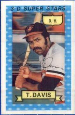 Tommy Davis #43 Baseball Cards 1974 Kellogg's